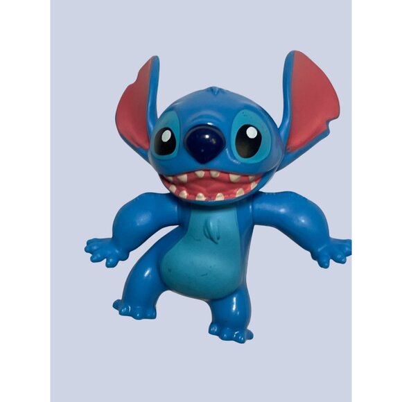 Disney McDonalds 2021 Stitch Toy Figure Blue & Pink Collectible - Picture 4 of 10